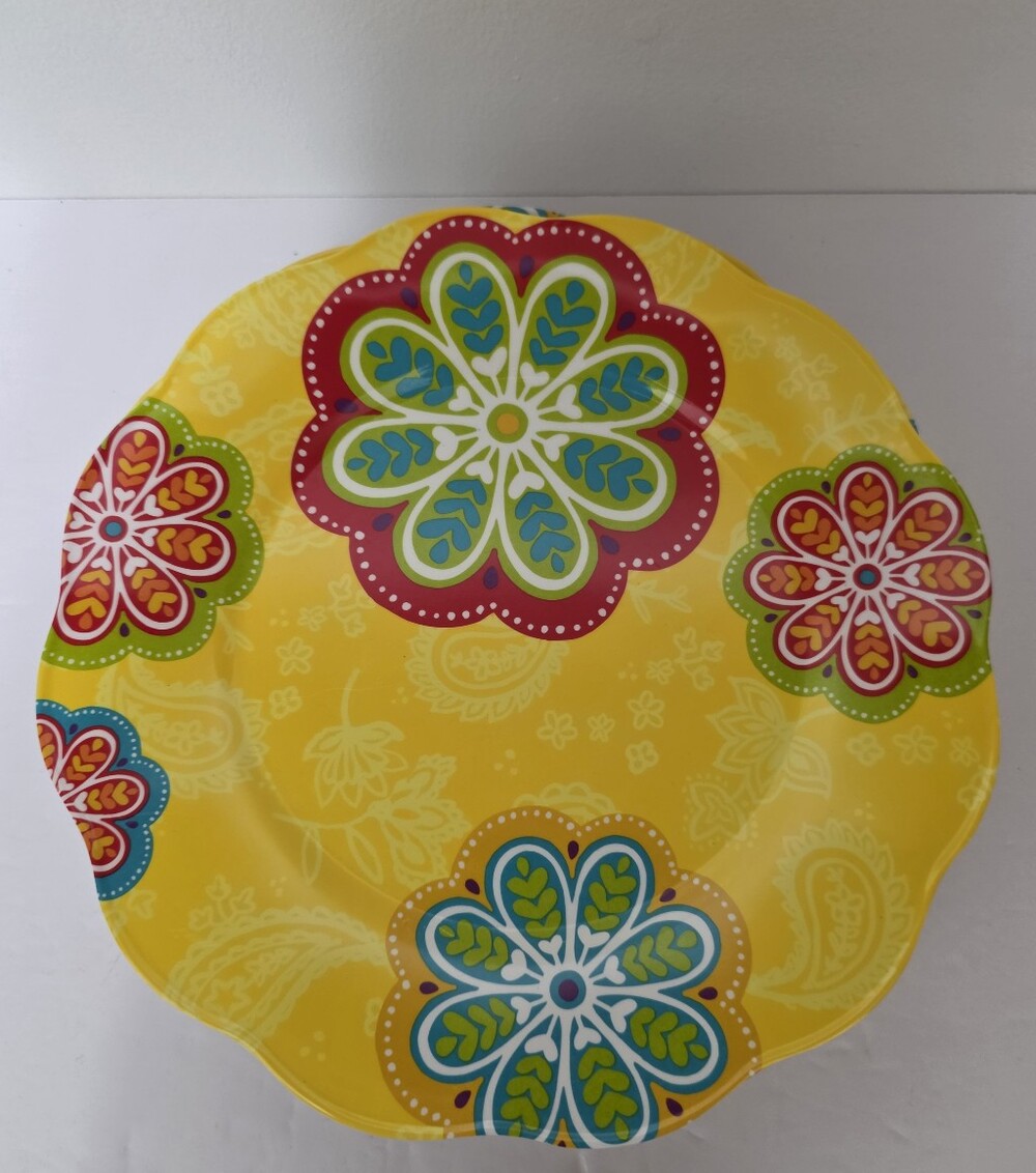 Pier 1 Yellow Melamine Serving Dishes